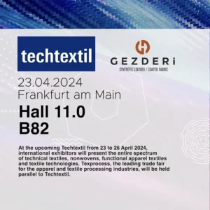 23-26 Nisan’da Frankfurt’ta Techtextil Fuarındaydık